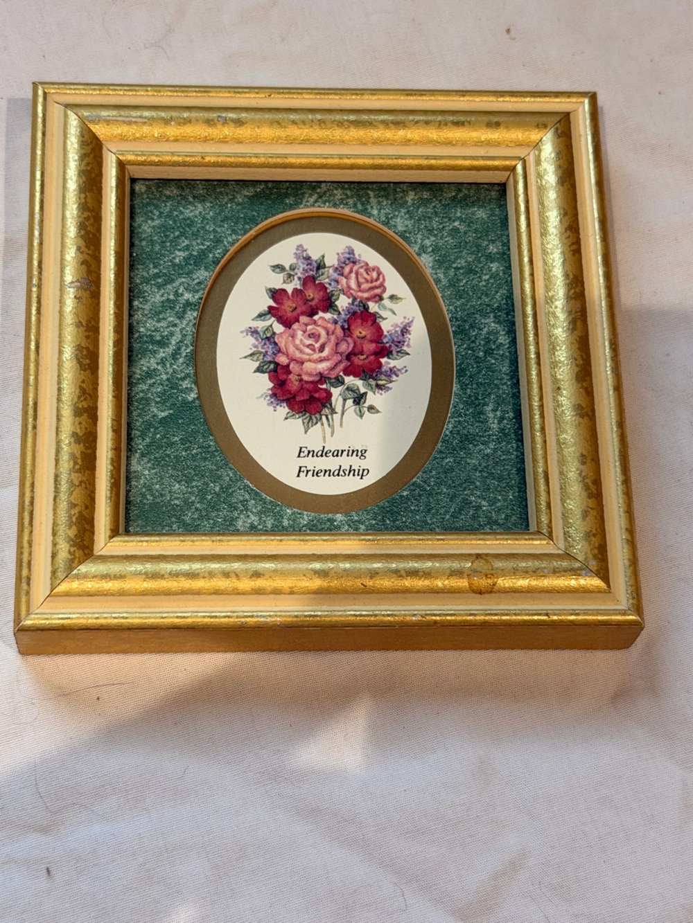 Kathy Seek «Fragrances of Victorian »1992 Square « Endearing Friendship »frame